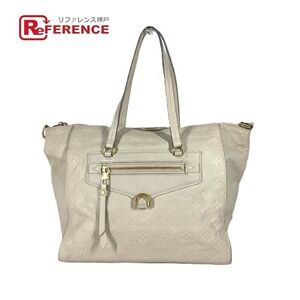 Louis Vuitton Monogram Empreinte Lumineuse Tote Bag Leather Neige White